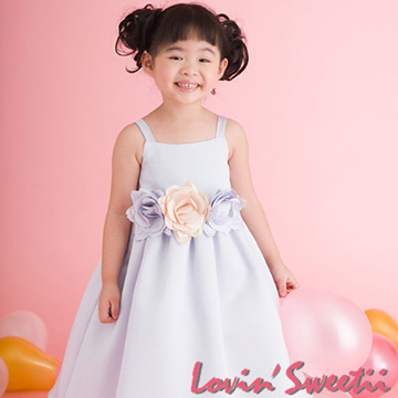 【Lovin` Sweetii】俏麗小公主童洋裝~粉藍~限量款