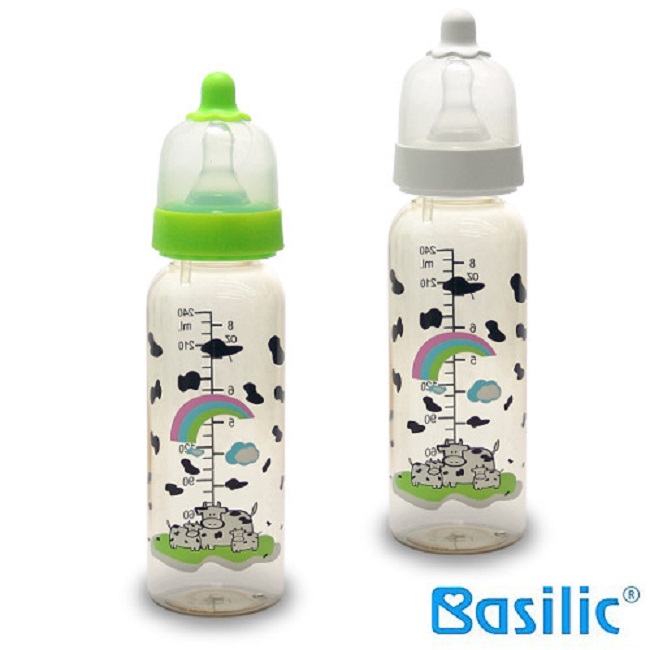 【貝喜力克】防脹氣PES直圓型奶瓶240ml