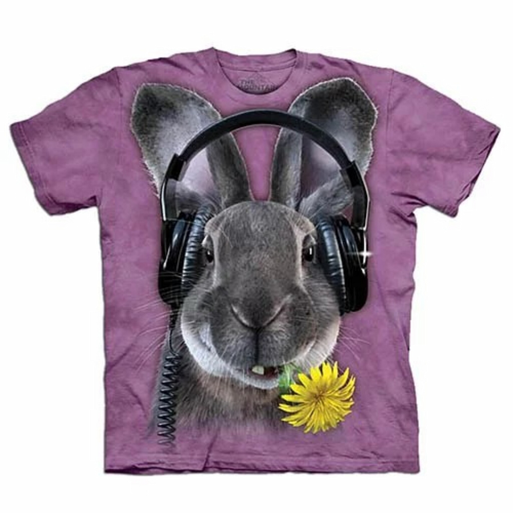 『摩達客』(現貨) 美國進口【The Mountain】自然純棉系列 DJ嘻哈兔 T恤