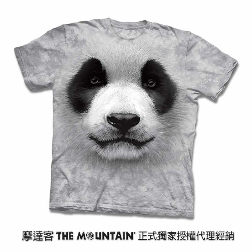 『摩達客』(現貨) 美國進口【The Mountain】自然純棉系列 熊貓胖達臉 T恤
