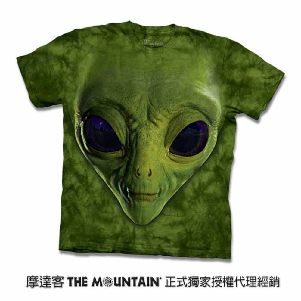 『摩達客』(現貨) 美國進口【The Mountain】自然純棉系列 綠ET臉 T恤