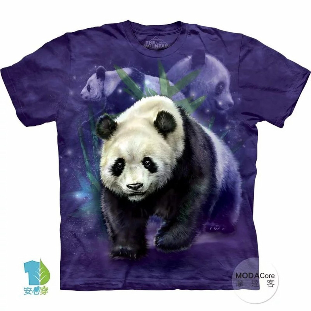 『摩達客』(現貨) 美國進口【The Mountain】自然純棉系列 熊貓群 T恤