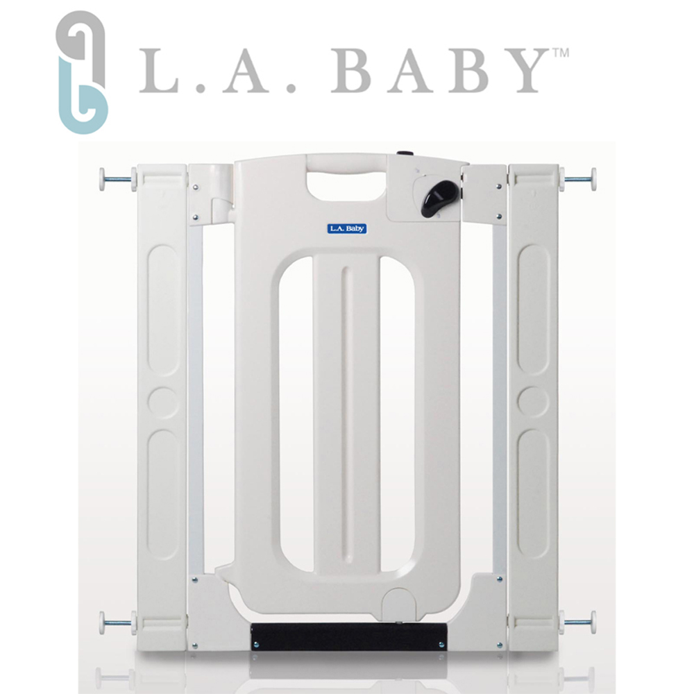 【美國 L.A. Baby】雙向自動上鎖安全門欄/圍欄/柵欄(贈兩片延伸件)