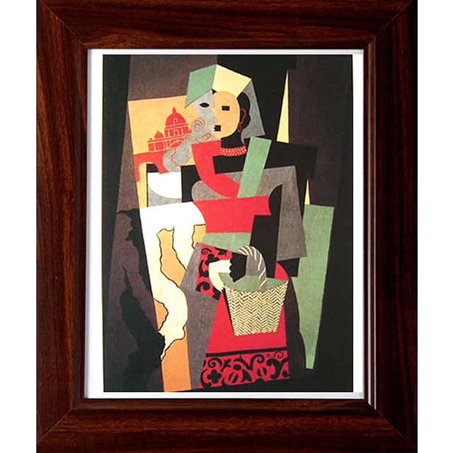 《提籃婦女》picasso畢卡索抽象畫