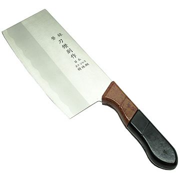 刀鑽別作冷鍛處理日本鋼料理切剁刀兩用刀(J-10005)