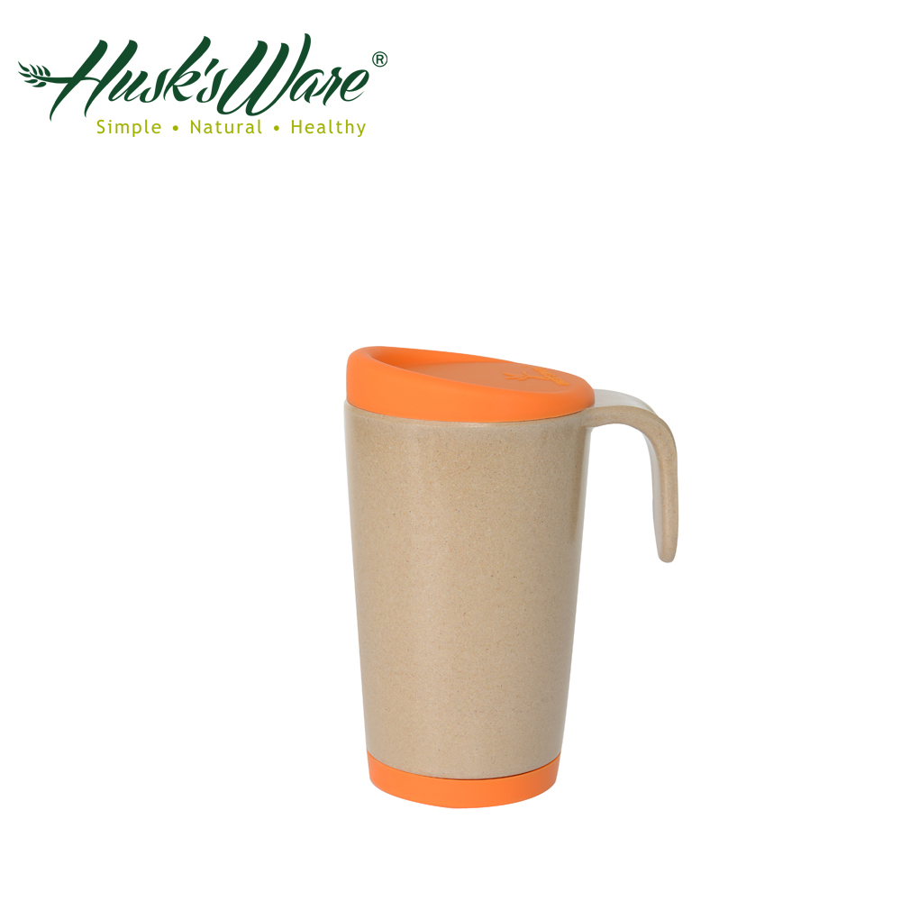 【Husk’s ware】美國Husk’s ware稻殼環保創意馬克杯-熱帶橙