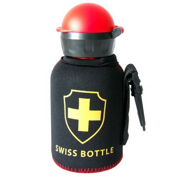 SIGG 西格《300c.c.專用潛水衣材質隨身瓶保溫套》(黑黃)