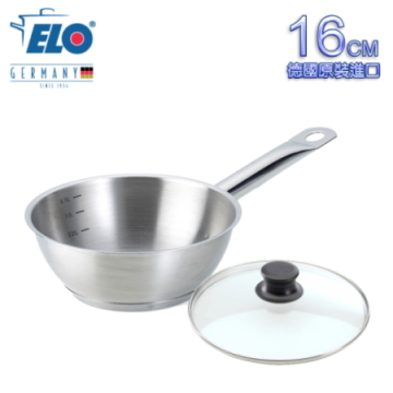 《德國ELO》不鏽鋼單柄碗形湯鍋(16公分)