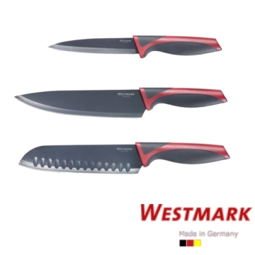 《德國WESTMARK》廚房好用3刀組(水果刀+主廚刀+日式氣孔刀)