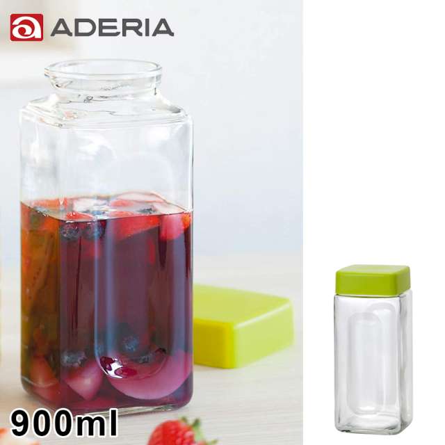【ADERIA】日本進口玻璃醃漬瓶900ml(綠)