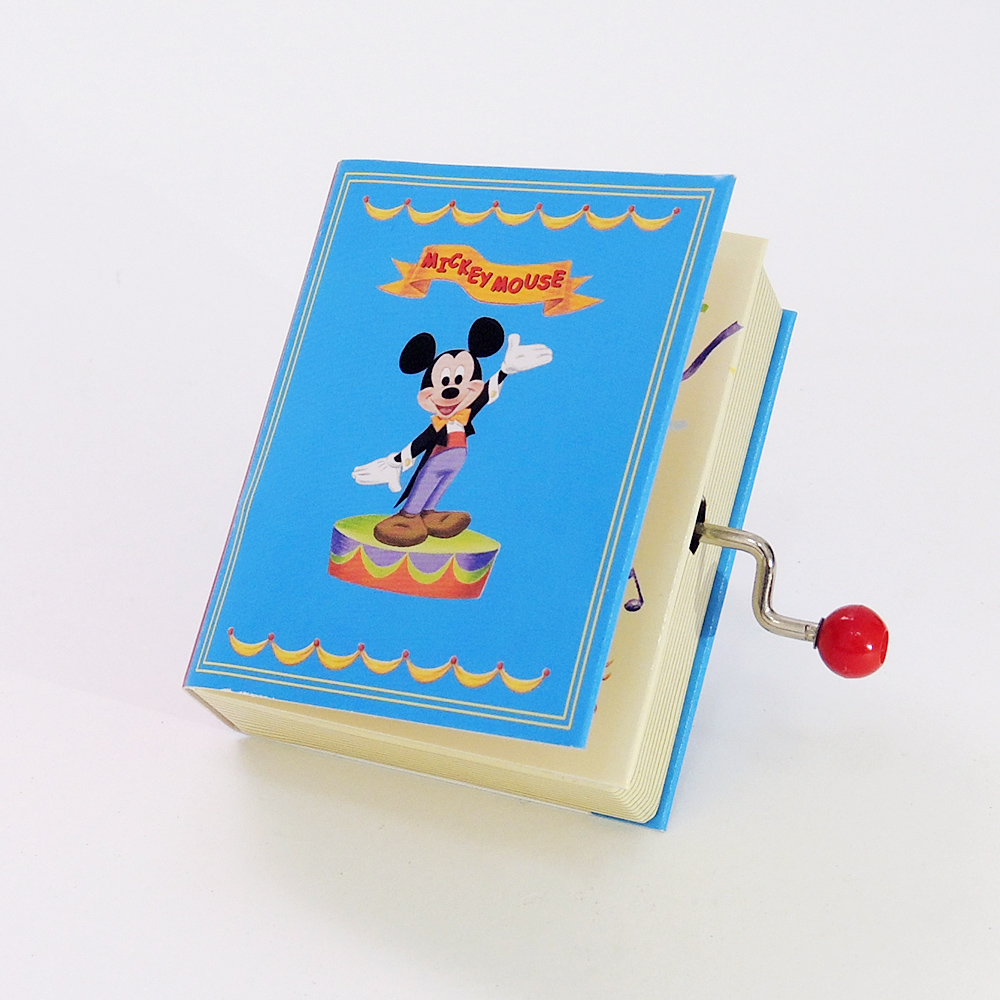 Disney Mickey書型手搖音樂盒