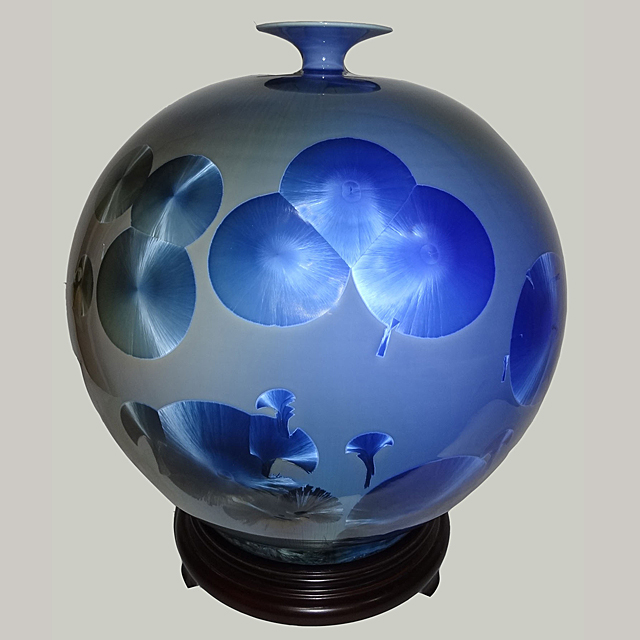 大地之光14inch圓球 結晶釉瓷器