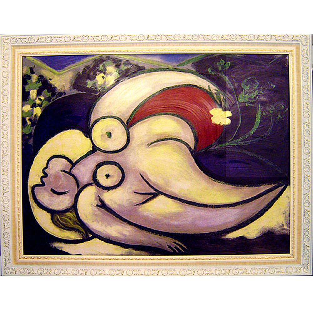 Pablo PICASSO布羅 畢卡索【躺著的女人】..大幅93x73cm