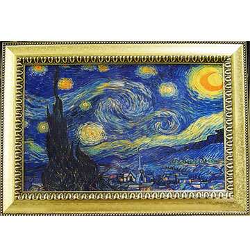 《星月夜 星空》梵谷名畫Starry,starry night(60x43cm)