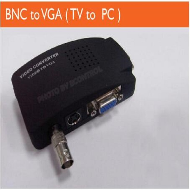 BNC轉VGA 訊號轉換器 切換器◎AV轉PC 影像轉換盒◎ (50-501複)