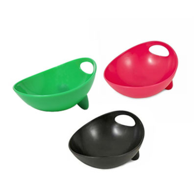 WETNOZ-時尚雙用碗-1杯適小型犬貓-桃紅、黑色、綠色