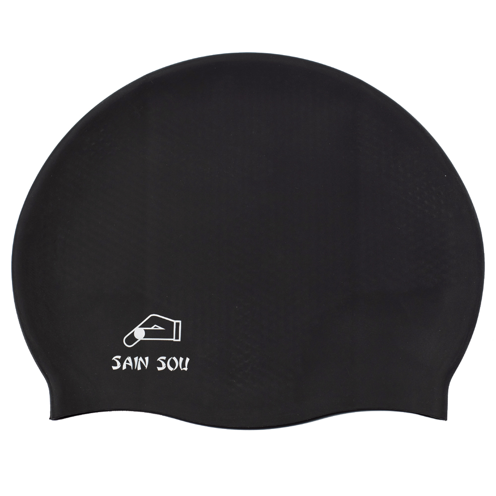 聖手牌★黑色矽膠泳帽 (A35001-01)