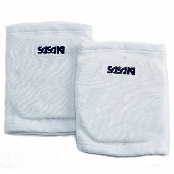 《Sasaki》透氣式成人專業排球膝蓋保護用套(白)/002601