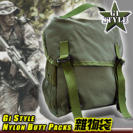 GI STYLE美軍尼龍雜物袋_軍綠6240