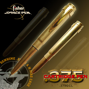 Fisher Space Pen Military子彈造型太空筆# 375GCL 黃銅色
