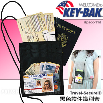 美國KEY-BAK製 黑色證件識別套(兩個合售) #pacc-11d