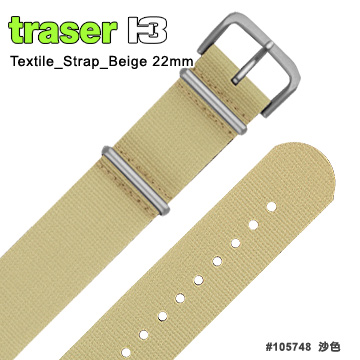 TRASER Textile_Strap_Beige沙色尼龍織料錶帶
