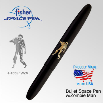 Fisher Space Pen 黑殼Zombie Man子彈型太空筆