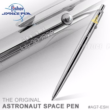 Fisher Astronaut Space Pen 太空人系列筆-阿波羅11號銀殼(#AG7-ESH)