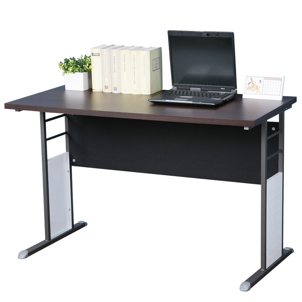 《創意美學》120cm經典胡桃加厚桌面辦公桌/書桌/電腦桌