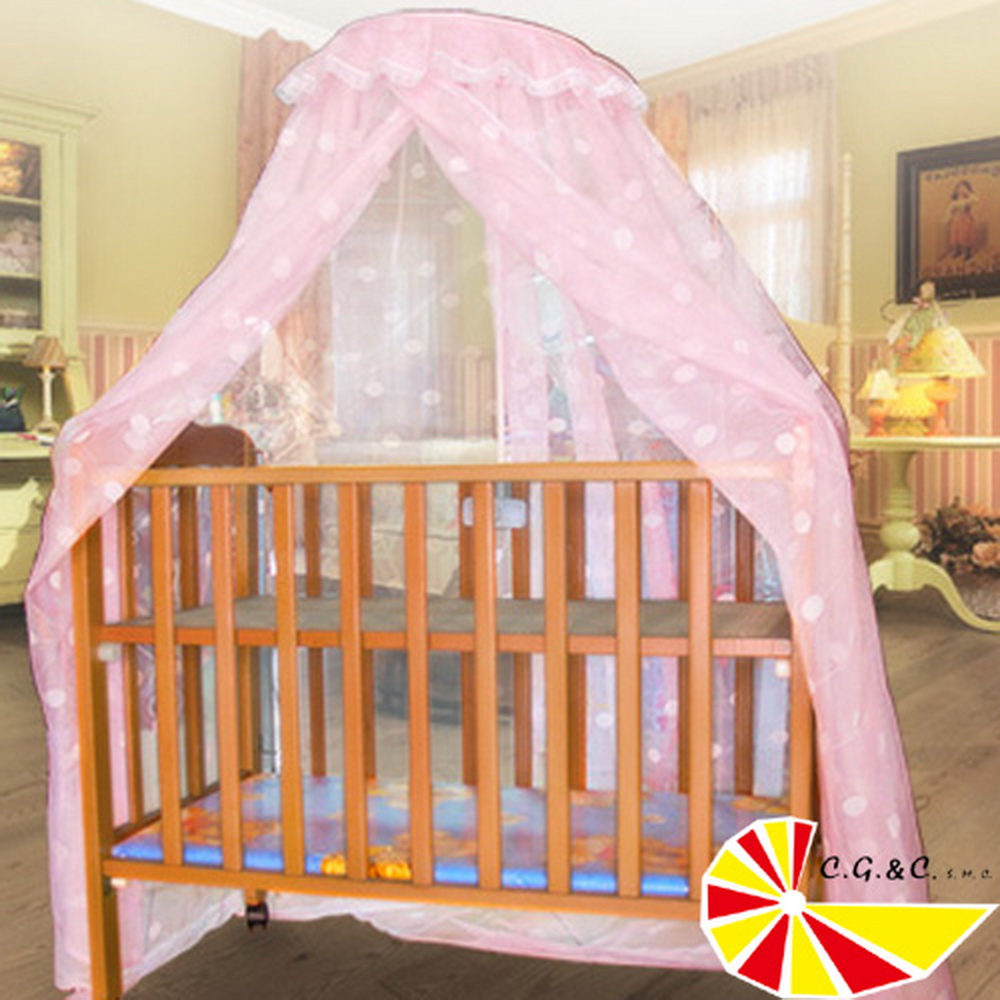 凱蕾絲帝-台灣製造~嬰兒床架專用針織蚊帳(二色)