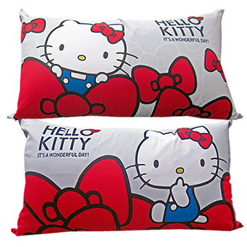 Hello Kitty 蝴蝶結系列-大美式枕(1入)