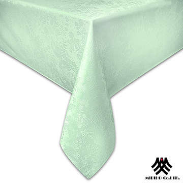 《M.B.H─群花之海》緹花防潑水桌巾(淺綠)(140x180cm)