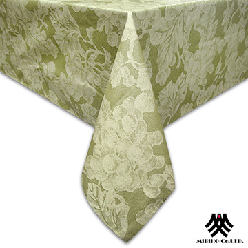 《M.B.H─葡萄藤蔓》PVC防水桌巾(淺綠)(132x132cm)