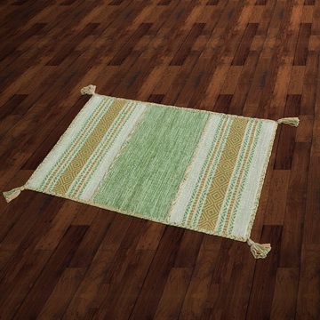 Kilim 手織純棉地毯 -綠色 (45x70cm)