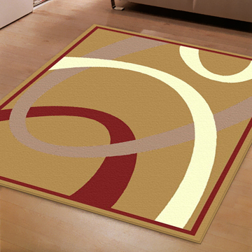 范登伯格-奧斯汀蔓葉光澤絲質地毯-焦糖140x200cm