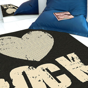 【范登伯格 】風雅黑白帥性亞麻地毯-140x200cm