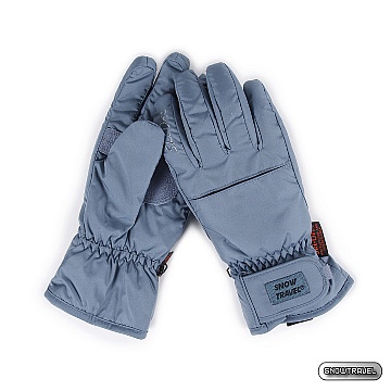 《SNOW TRAVEL》PORELLE 防水透氣超薄型手套 (灰藍)