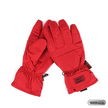 《SNOW TRAVEL》PORELLE 防水透氣超薄型手套 (紅色)