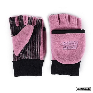 《SNOW TRAVEL》WINDBLOC 防風保暖半指兩用手套(粉紅)