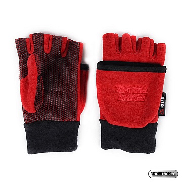 《SNOW TRAVEL》WINDBLOC 防風保暖半指兩用手套(紅色)