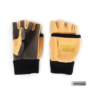 《SNOW TRAVEL》WINDBLOC 防風保暖半指兩用手套(黃色)