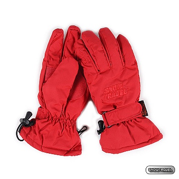 《SNOW TRAVEL》POLARTEC 保暖透氣雙層防風手套(紅色)