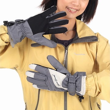 《SNOW TRAVEL》英國PORELLE灰色防水透氣薄手套