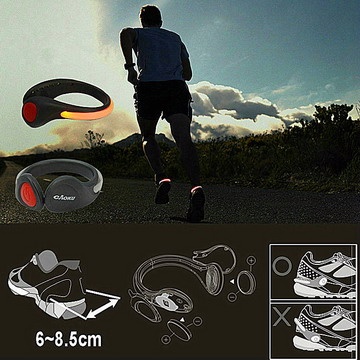 運動鞋專用LED鞋釦安全警示燈