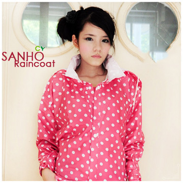 【Sanho】圓點和風雨衣﹧甜美粉