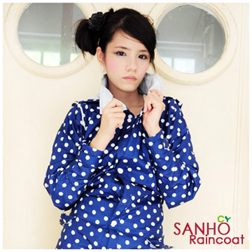 【Sanho】圓點和風雨衣﹧魅力藍