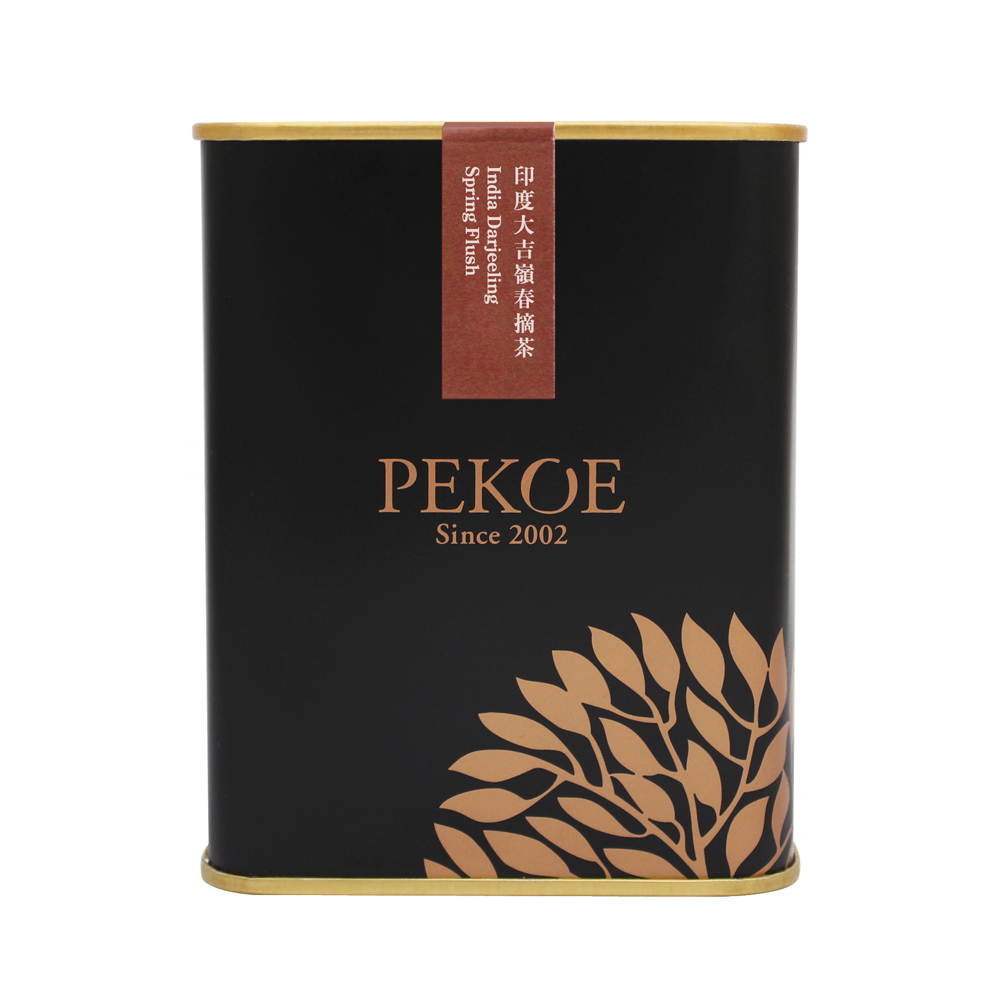 PEKOE精選－印度大吉嶺春摘紅茶，50g（金屬罐．黑）