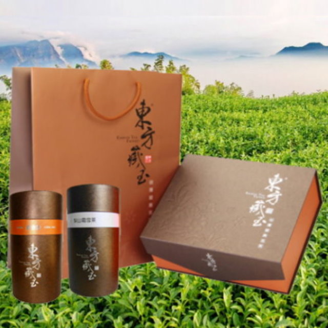 【東方藏玉】茶葉禮盒(黃金炭焙烏龍+梨山霜雪茶)