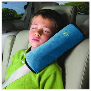 超大安全帶舒適好眠護肩枕(藍色)