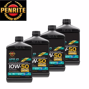PENRITE 澳洲HPR OIL 高性能加護版10W-50汽柴油通用機油 1L-四瓶裝